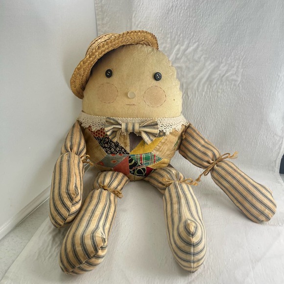 Vintage Humpty Dumpty Doll Quilted Body - Picture 2 of 10
